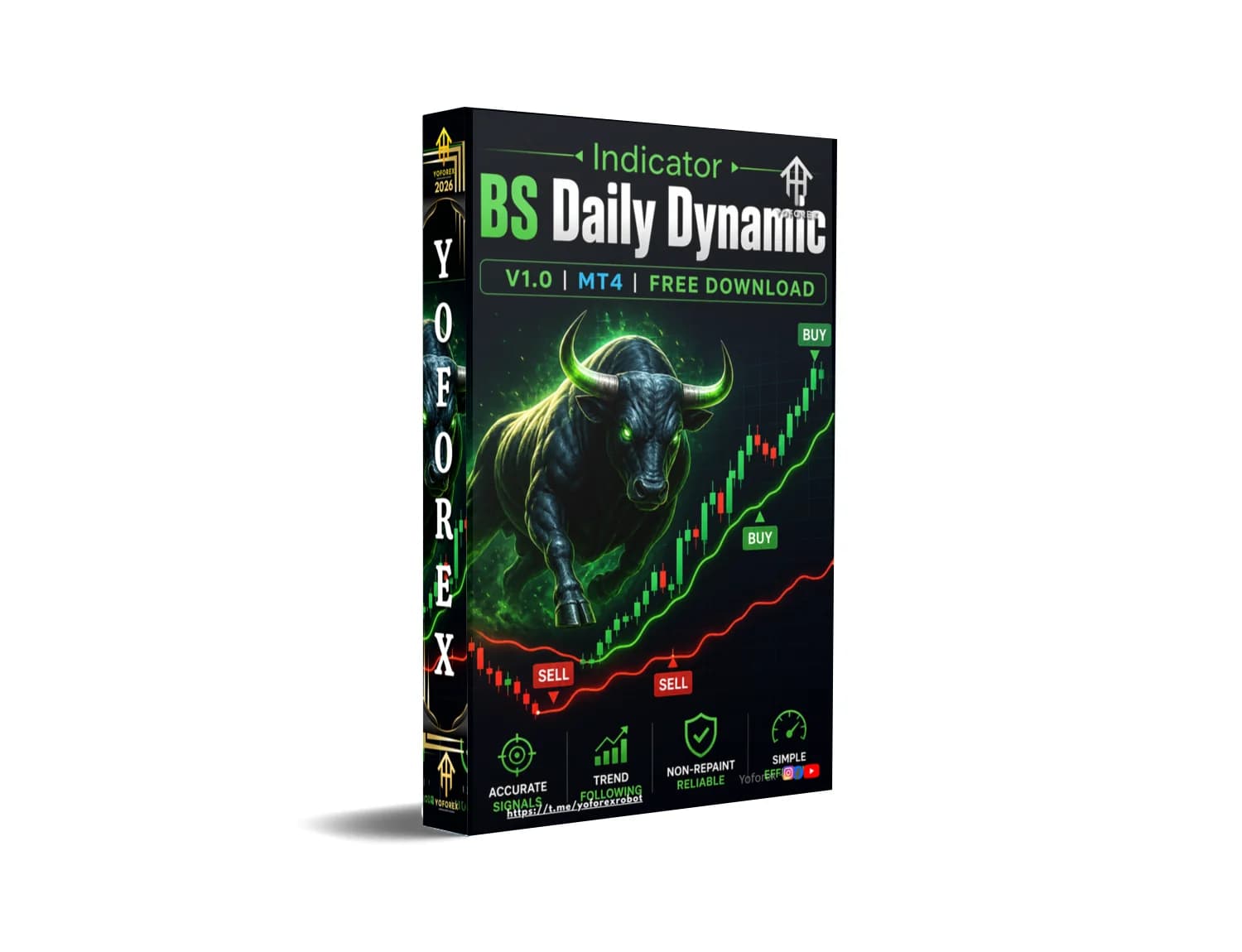Grab BS Daily Dynamic MT4 Indicator NOW – Free Download & Skyrocket Your Trades!